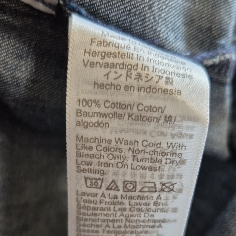 J Crew Tie Neck Medium Denim Shirt NWT - Picture 7 of 7